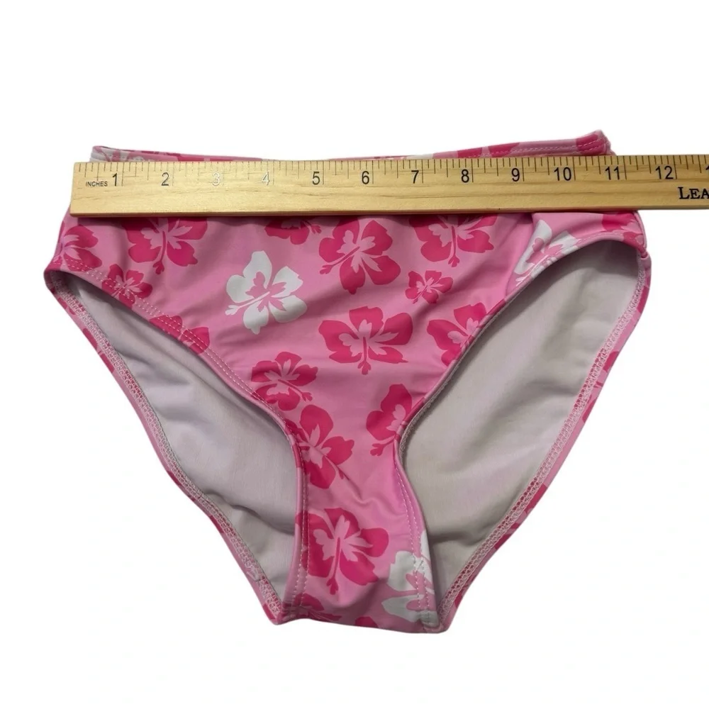 Girls Pink Tropical Bikini Set